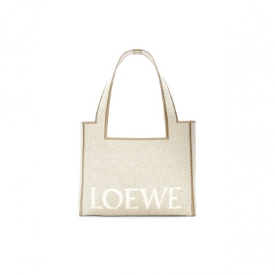 LOEWE MEDIUM LOEWE FONT TOTE IN JACQUARD CANVAS ALF1B61X11-2370 (30*25.5*15cm)